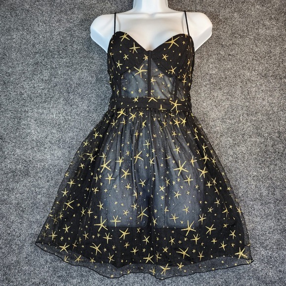 SHEIN Dresses & Skirts - Celestial Fairycore Coquette Princess Whimsigoth Star Mesh Party Dress XL 12